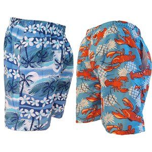 2 x Men's Swimming Shorts, Swim Trunks, Board -NEW